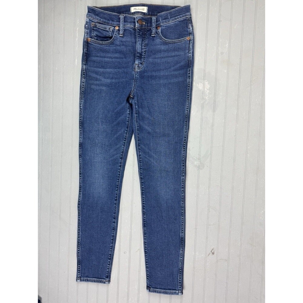 Madewell Size 26 Womens Jeans 10" High Rise Skinny Stretch Med Wash